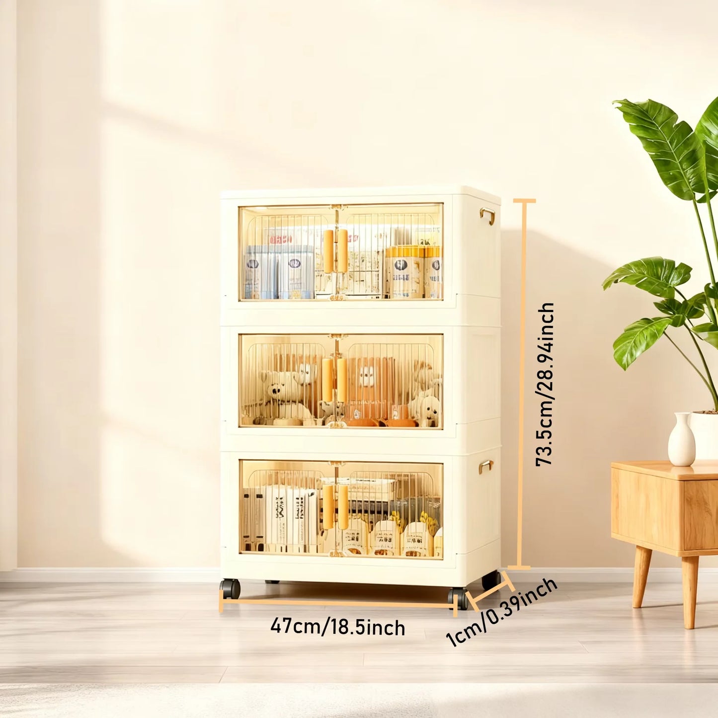 Foldable Cabinet - Plastic Storage Box