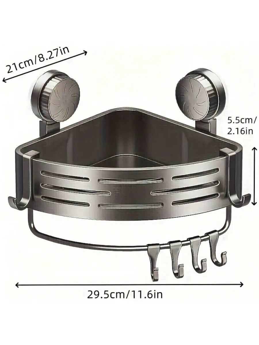 Shower Wall Storage Basket, Suction Mount