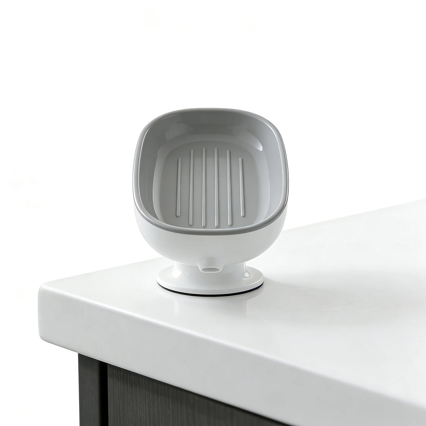 Suction Cup Soap Dish Self-Draining