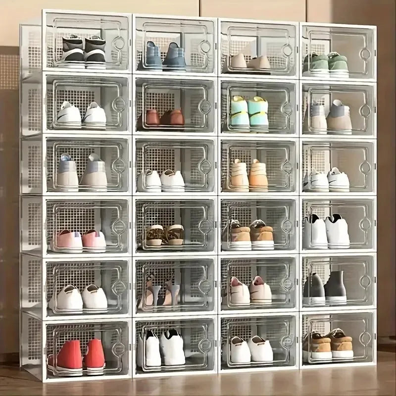 Large Stackable Plastic Shoe Storage
