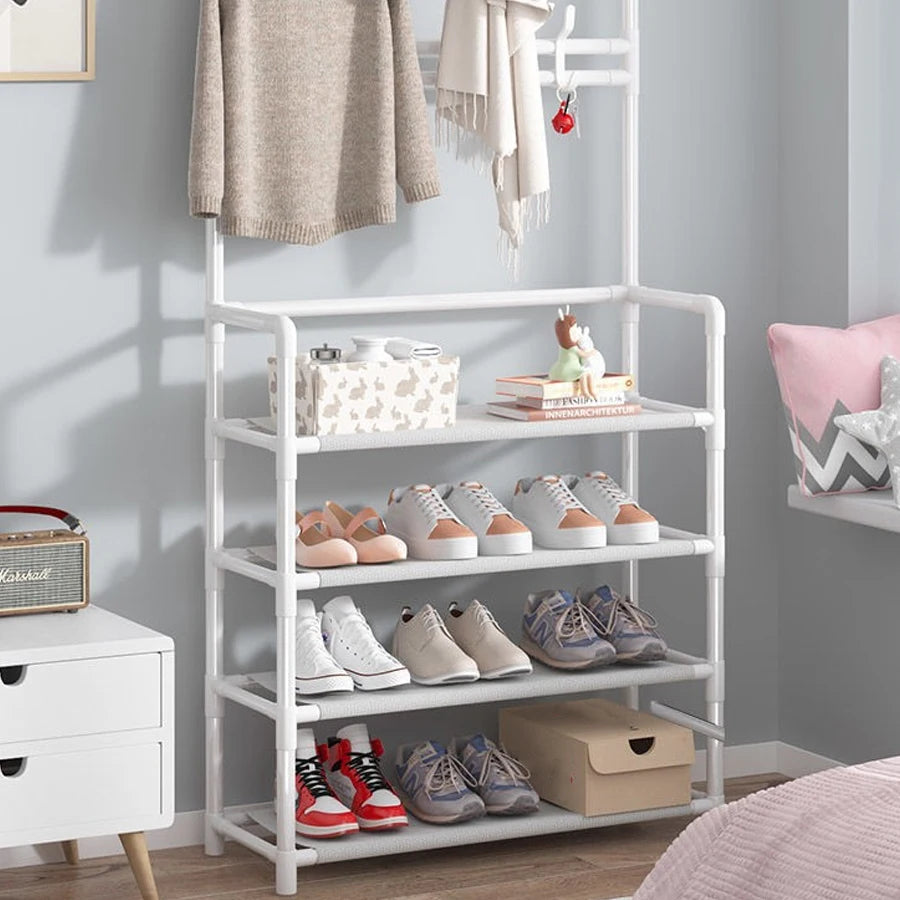 Hat and shoe rack