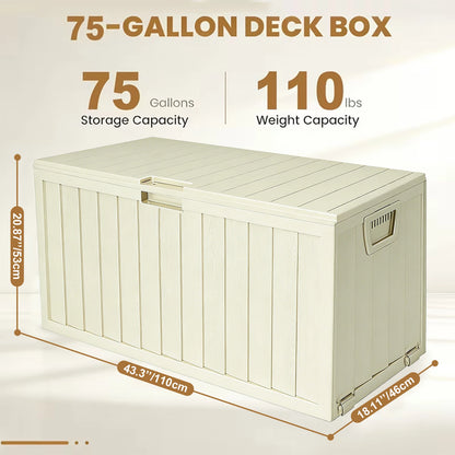 Outdoor Storage and Waterproof Deck Box