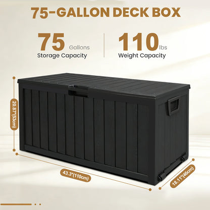 Outdoor Storage and Waterproof Deck Box