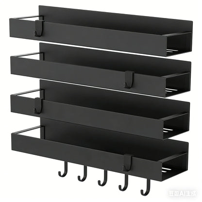 4 Pack Magnetic Spice Rack Organizer