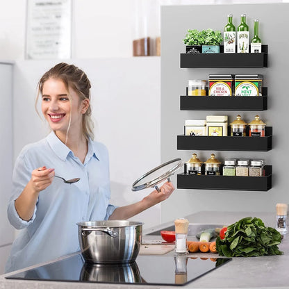 4 Pack Magnetic Spice Rack Organizer