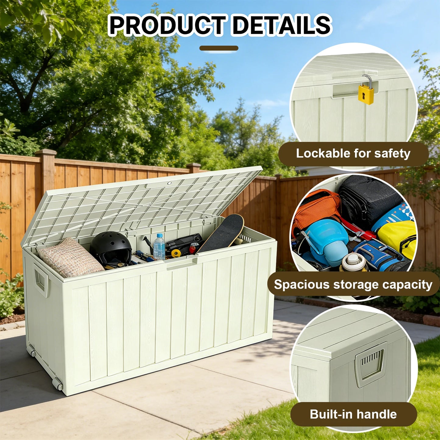 Outdoor Storage and Waterproof Deck Box