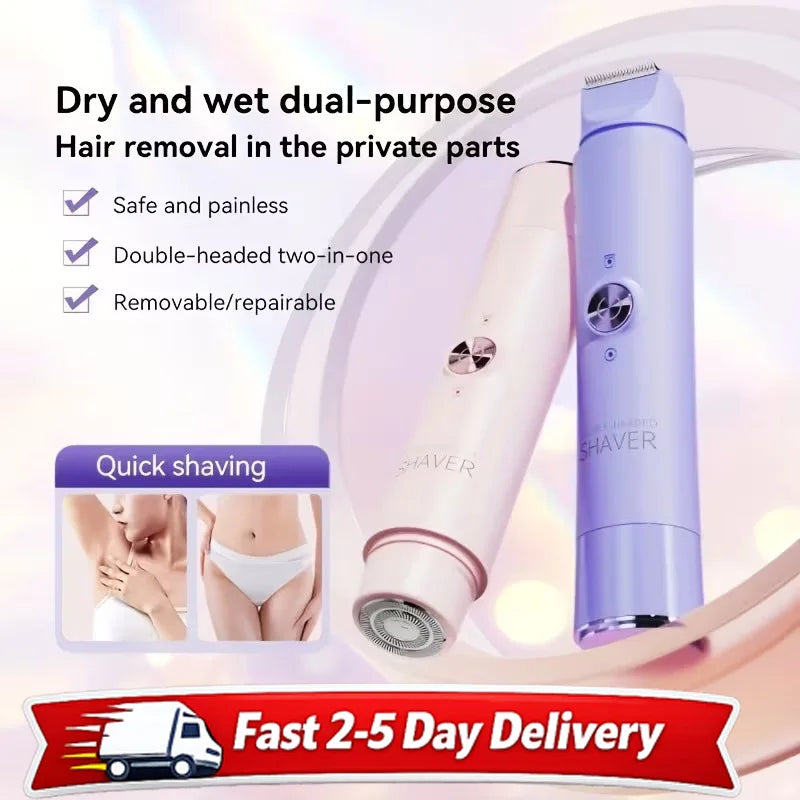 2 in 1 Electric Hair Trimmer for Women