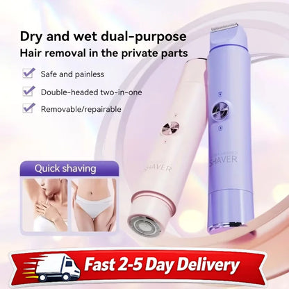 2 in 1 Electric Hair Trimmer for Women