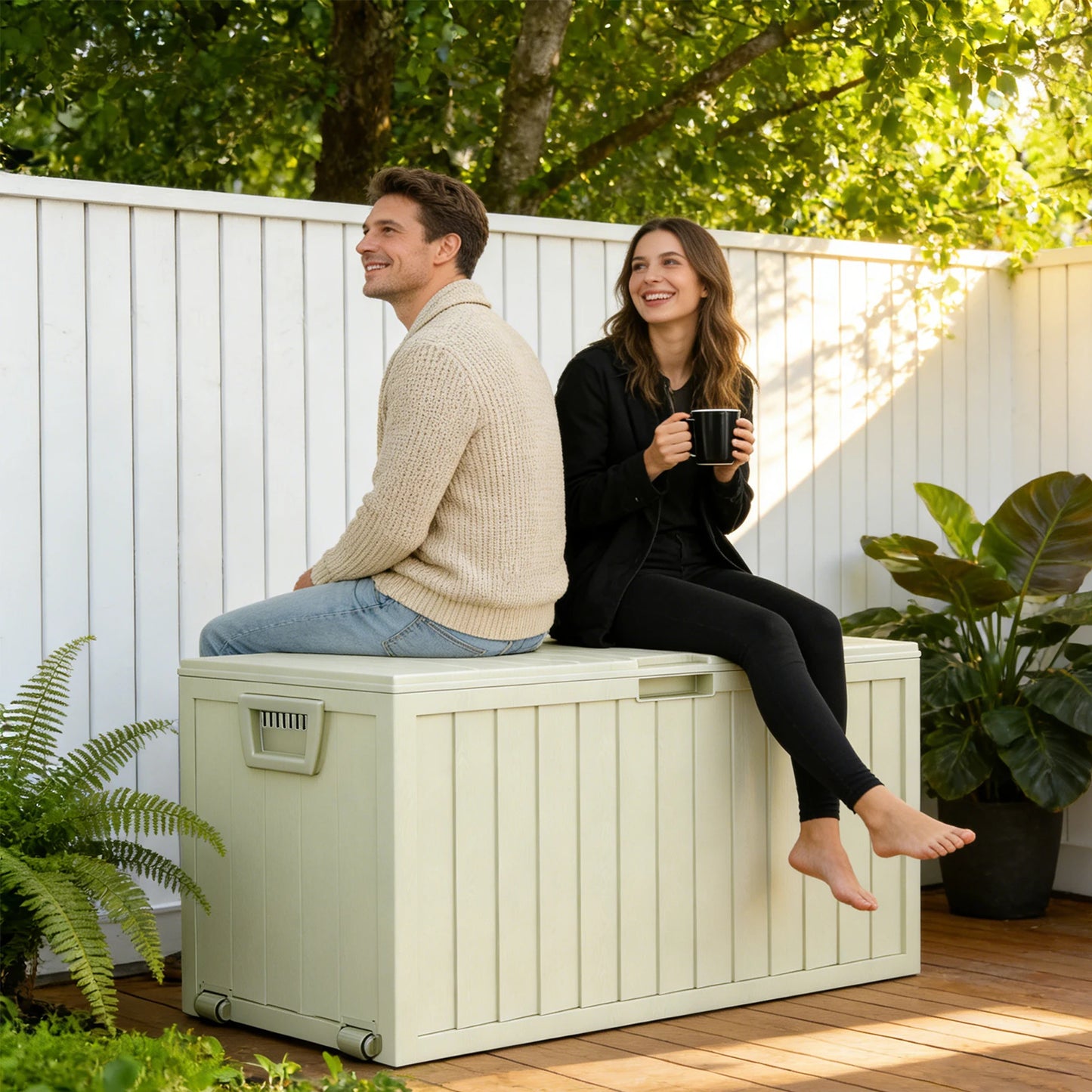 Outdoor Storage and Waterproof Deck Box