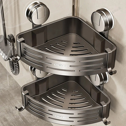 Shower Wall Storage Basket, Suction Mount