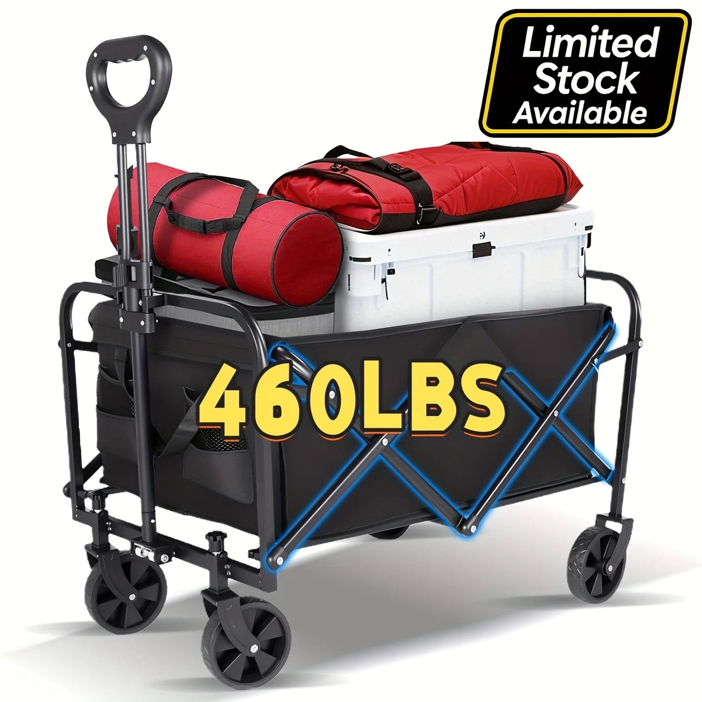 Foldable Trolley All Terrain Pet Cart