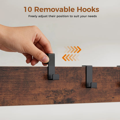 Coat Rack with Shoe Bench
