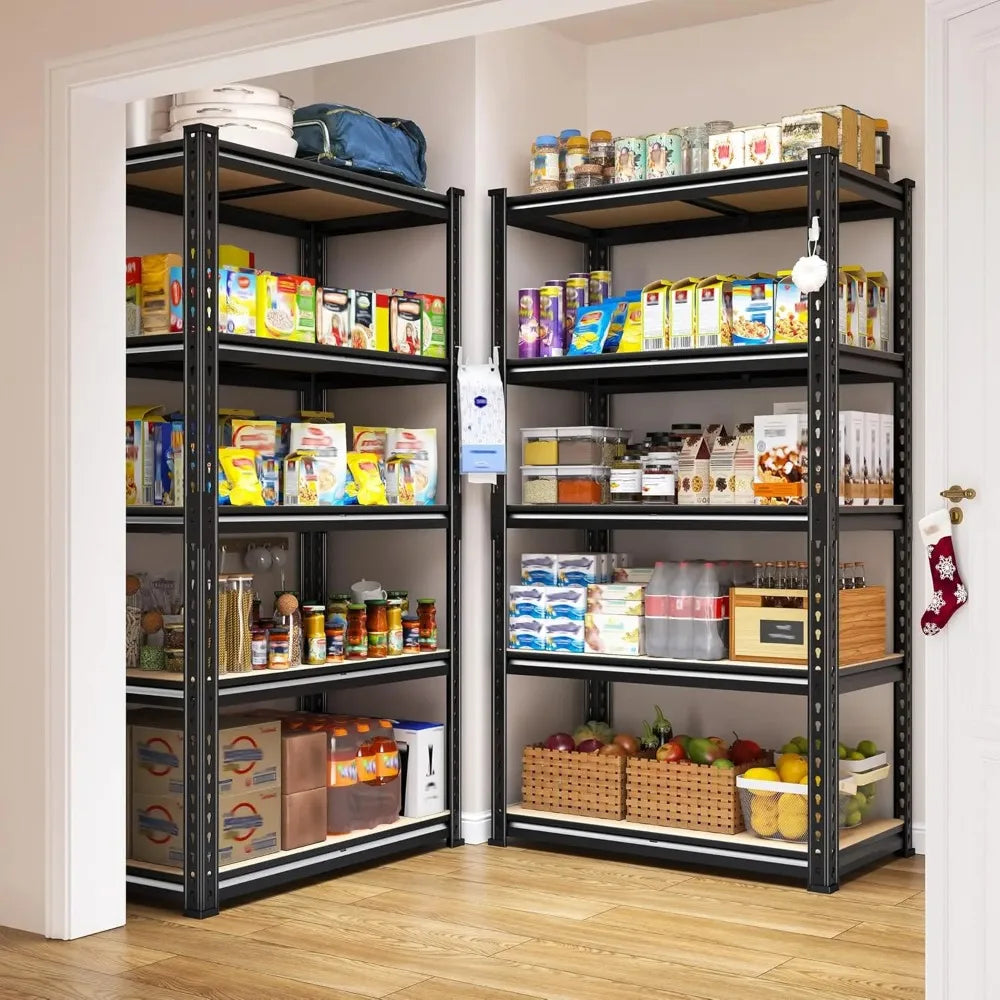 2 Pack Heavy-Duty  Adjustable Metal Garage Shelving