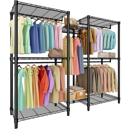 Heavy Duty Clothes  Rack with 5 Hang Rods