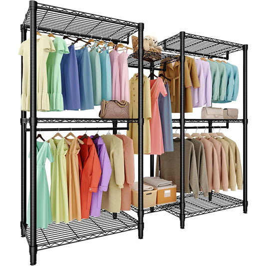 Heavy Duty Clothes  Rack with 5 Hang Rods