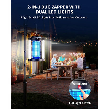 Outdoor Mosquito Zapper with Dual LED Light