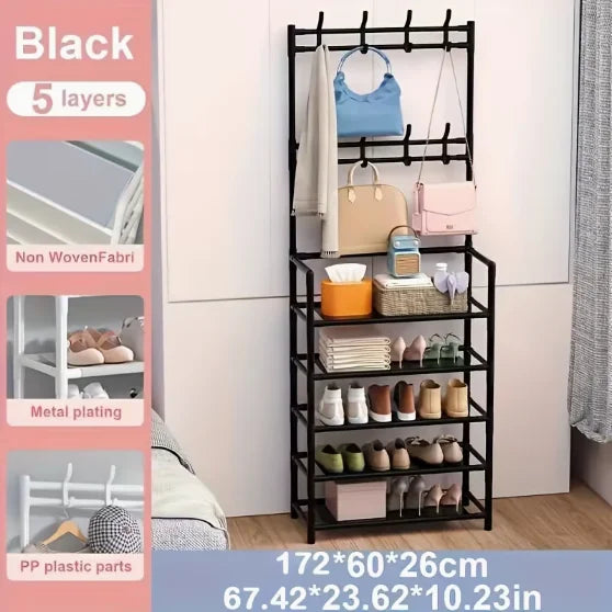Multifunctional Storage Rack 5-Tier Freestanding