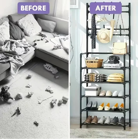 Multifunctional Storage Rack 5-Tier Freestanding