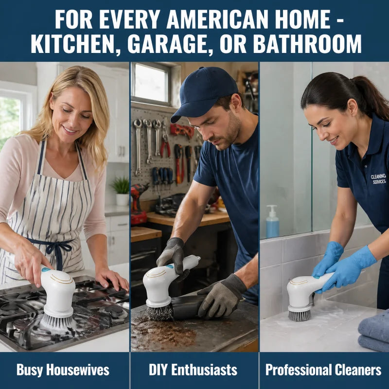 Effortless Electric Grease Scrubber