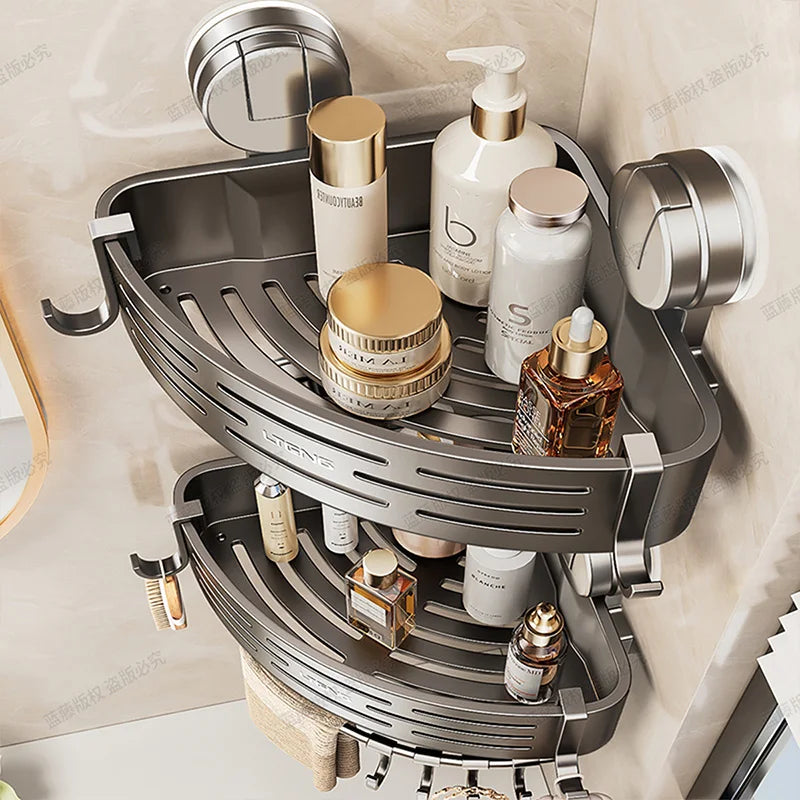 Shower Wall Storage Basket, Suction Mount