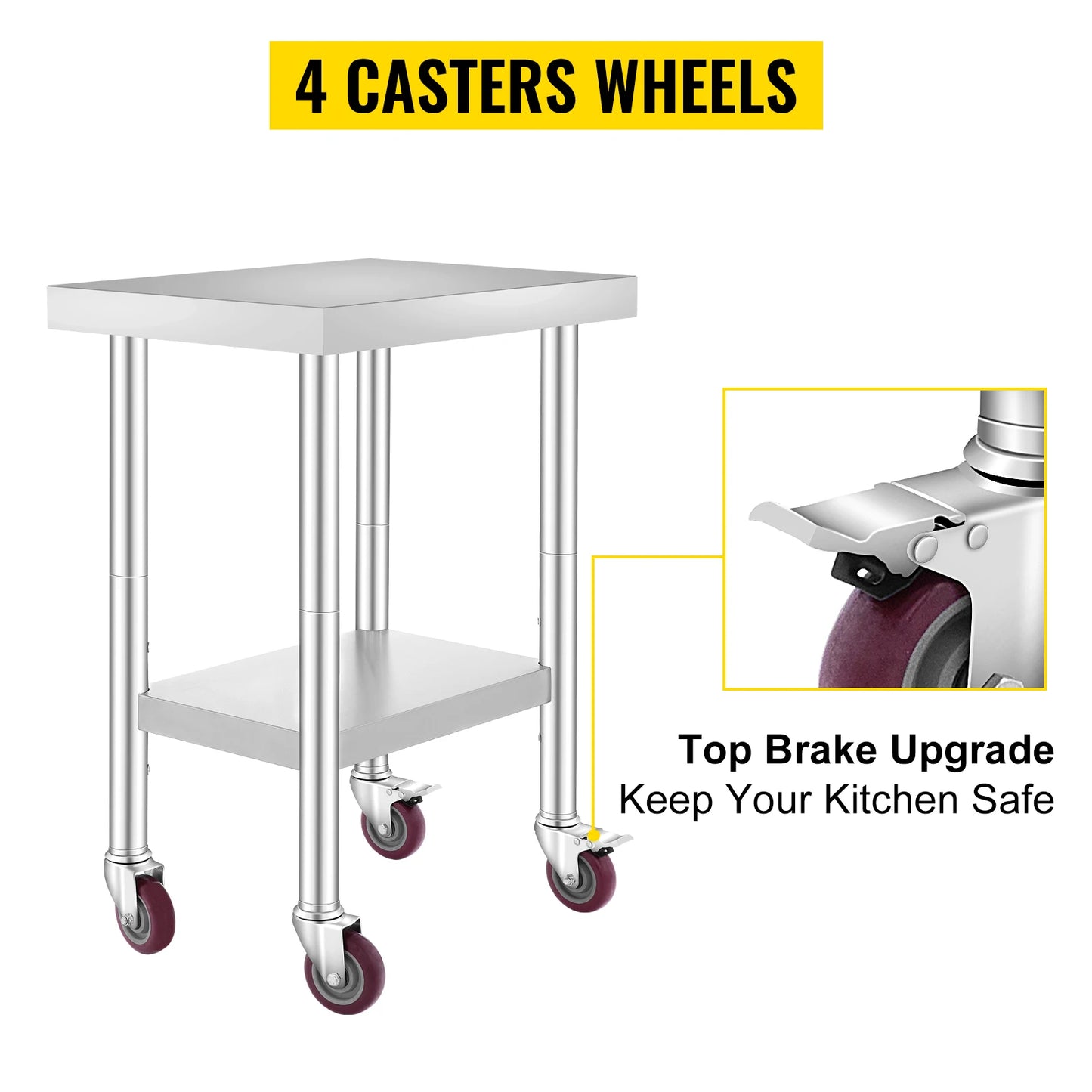 Stainless Steel Kitchen Worktable