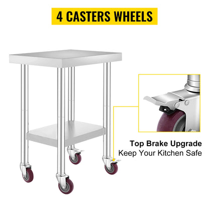 Stainless Steel Kitchen Worktable