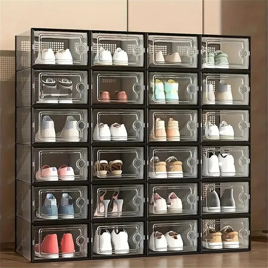 Large Stackable Plastic Shoe Storage