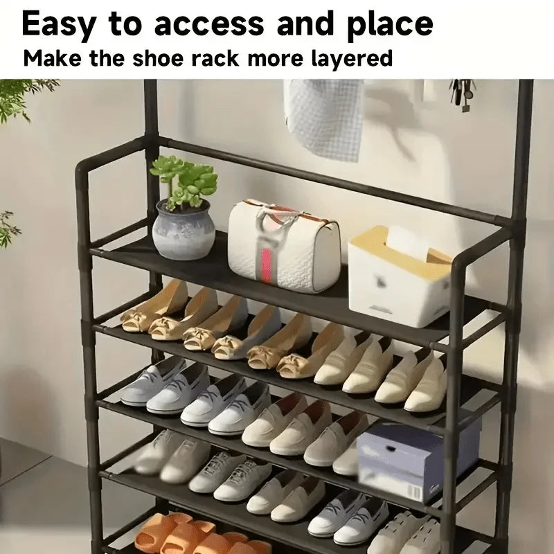 Hat and shoe rack