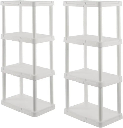 4-Tier Plastic Storage Shelving