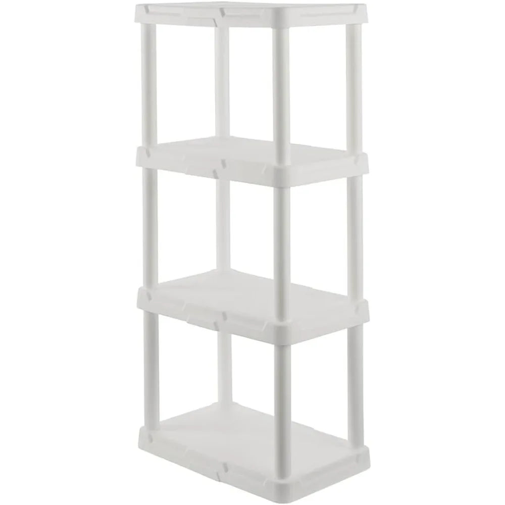 4-Tier Plastic Storage Shelving