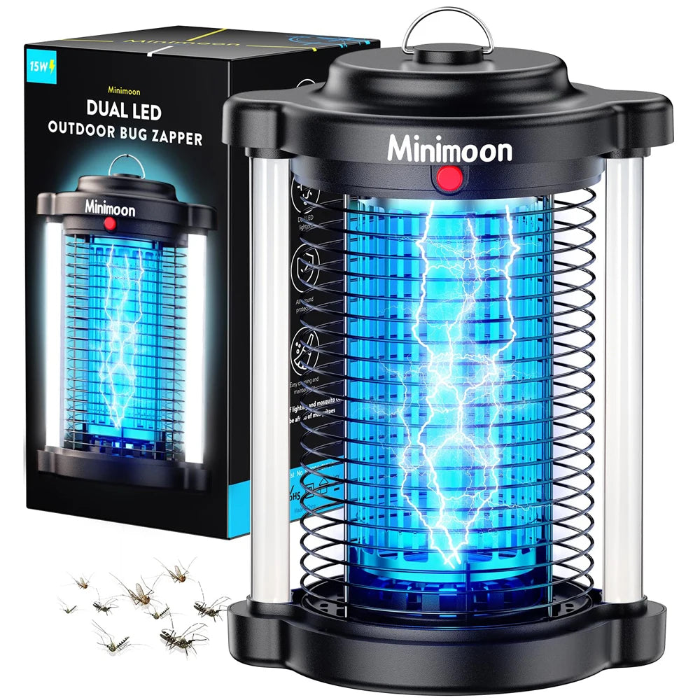 Outdoor Mosquito Zapper with Dual LED Light