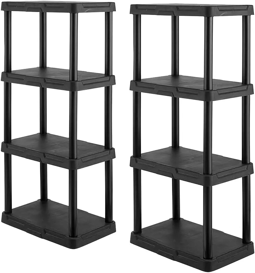 4-Tier Plastic Storage Shelving