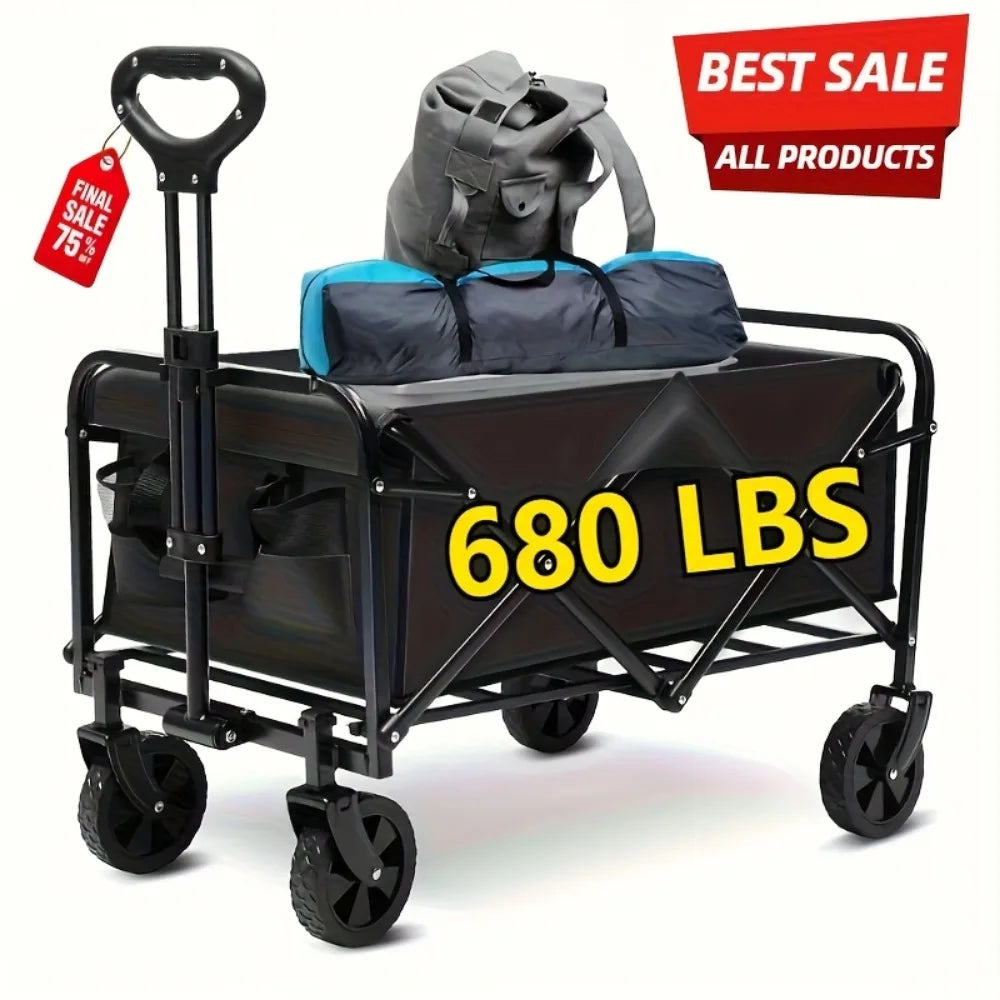 Heavy-Duty All-Terrain Folding Cart -