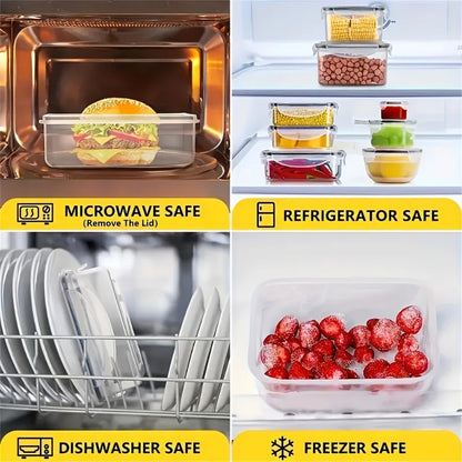 Food Storage Set - 24 Airtight Containers & Lids