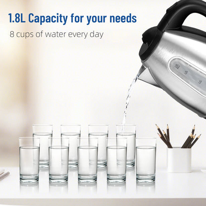 1.8L Stainless Steel Electric Kettle