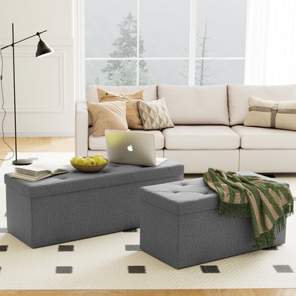 Folding Storage Ottoman