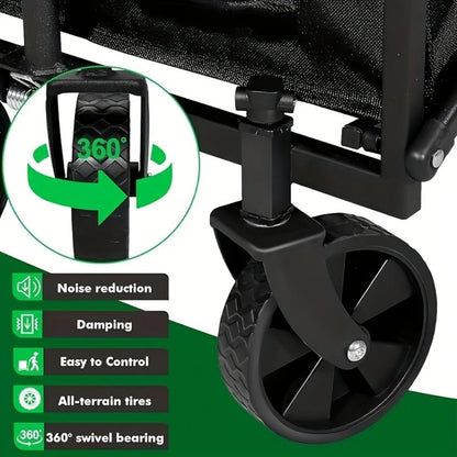 Foldable Trolley All Terrain Pet Cart