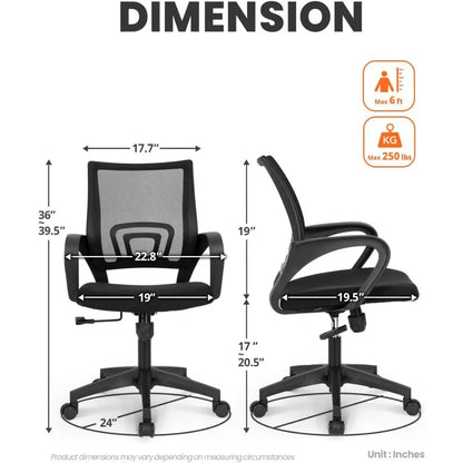 Black Mesh Gaming Office Chair