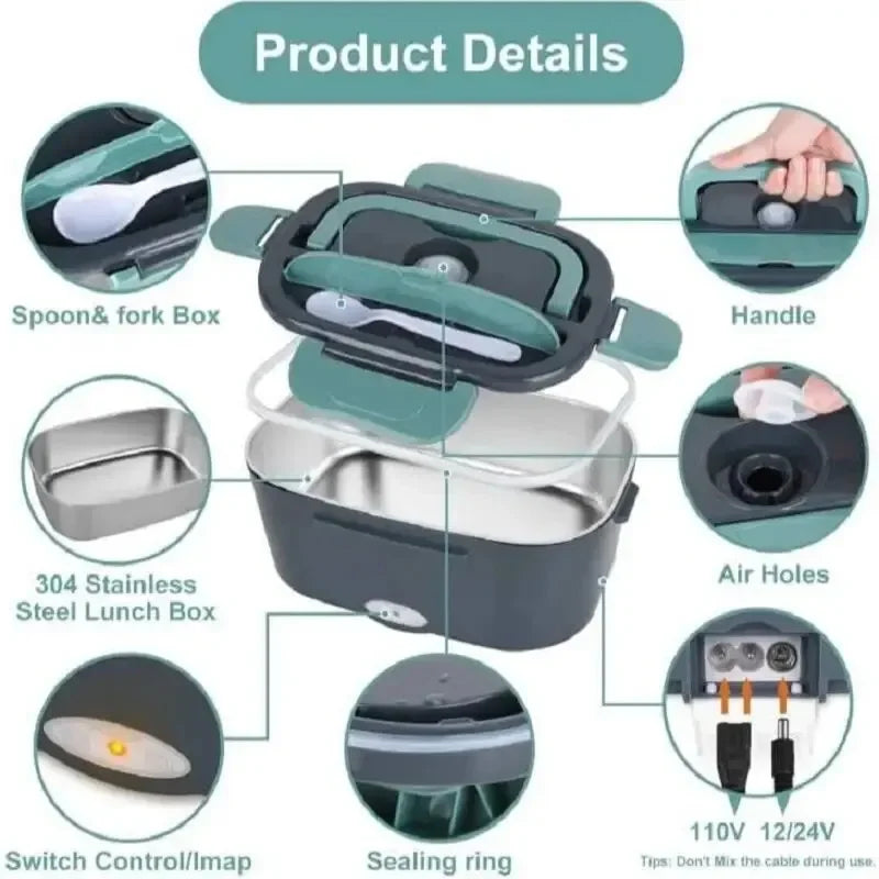1.5 Liters, 60 Watts, Electric Lunch Box