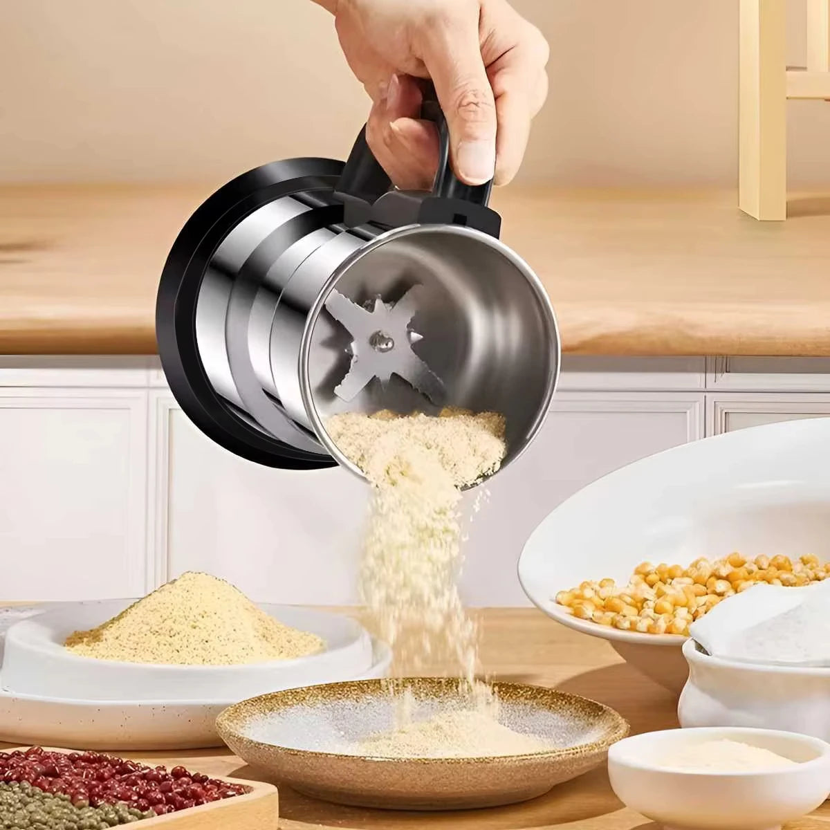 Electric Coffee Bean Grinding Tool Stainless Steel
