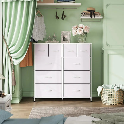10-Drawer Fabric Dresser