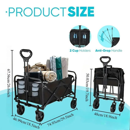 Heavy-Duty All-Terrain Folding Cart -