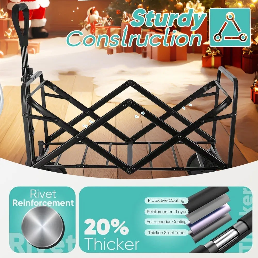 [Heavy Duty] Folding Wagon Cart |