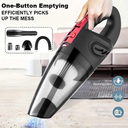 Portable wireless vacuum cleaner