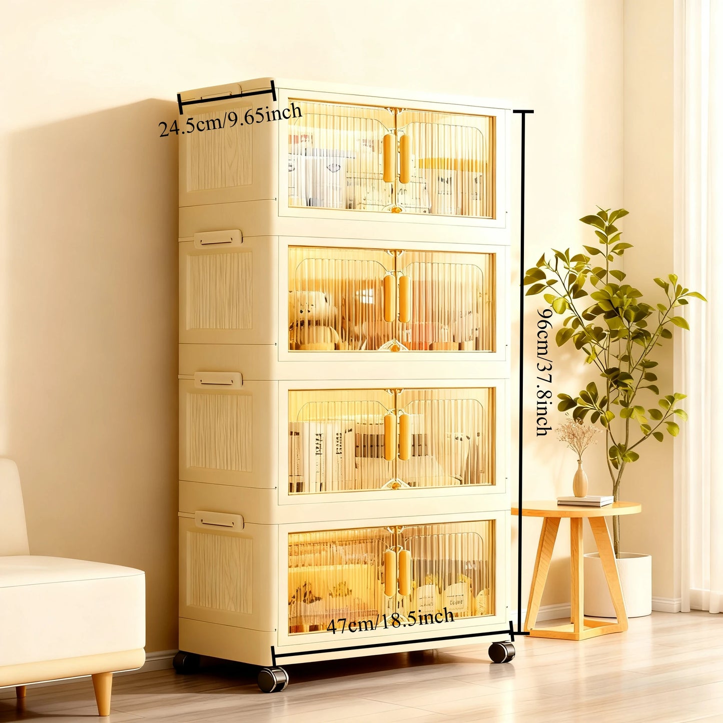 Foldable Cabinet - Plastic Storage Box