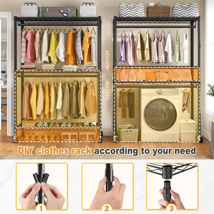 Clothes Rack with Cover