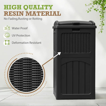 Homall 2 Pack 35 Gallon Outdoor Trash Can