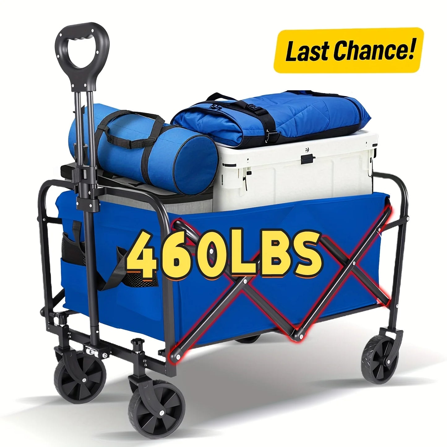 Foldable Trolley All Terrain Pet Cart