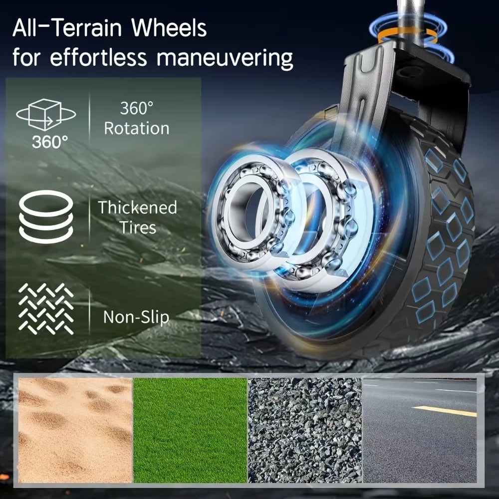 Heavy-Duty All-Terrain Folding Cart -