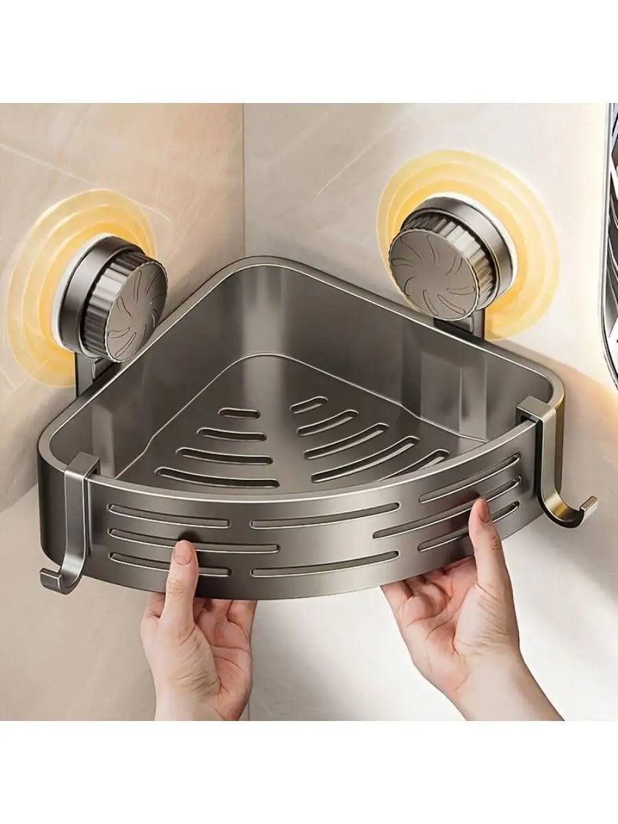 Shower Wall Storage Basket, Suction Mount